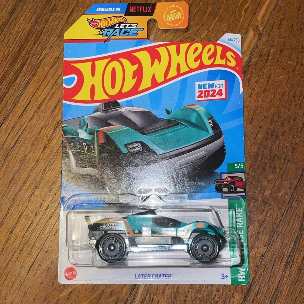 •HOT WHEELS•NIB BUNDLE OF 3-HOT WHEELS CARS MOTORCYCLE, CAMARO, & LATER CRATER
